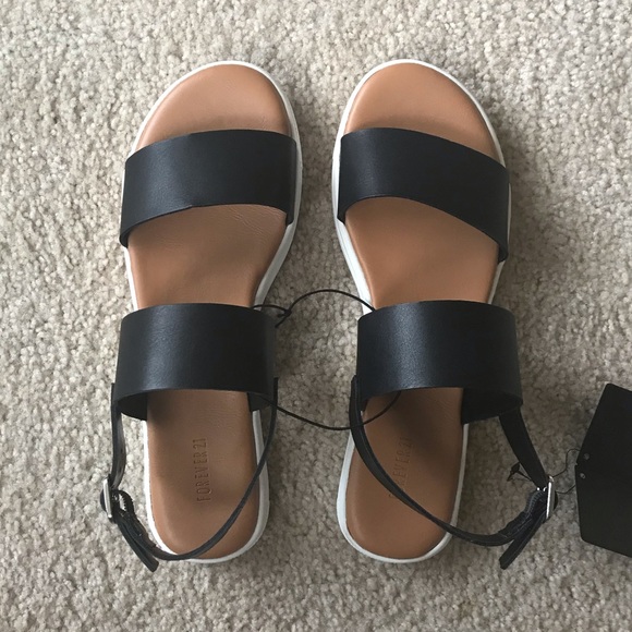 SOLD! Faux Leather Strappy Sandals - Picture 2 of 3